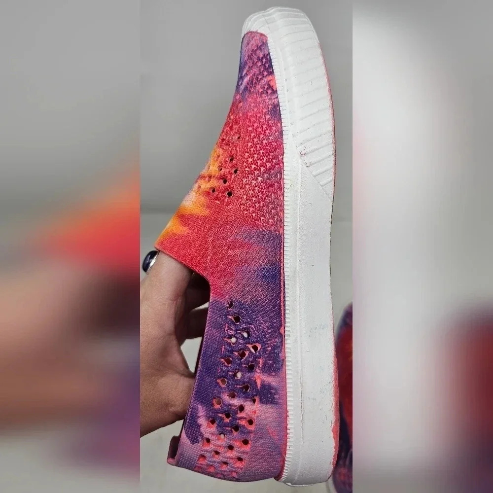 Layer 8 Women's Katie Slip on Water Rubber shoe size 10 Tye Dye Purple/Pink - Picture 6 of 9